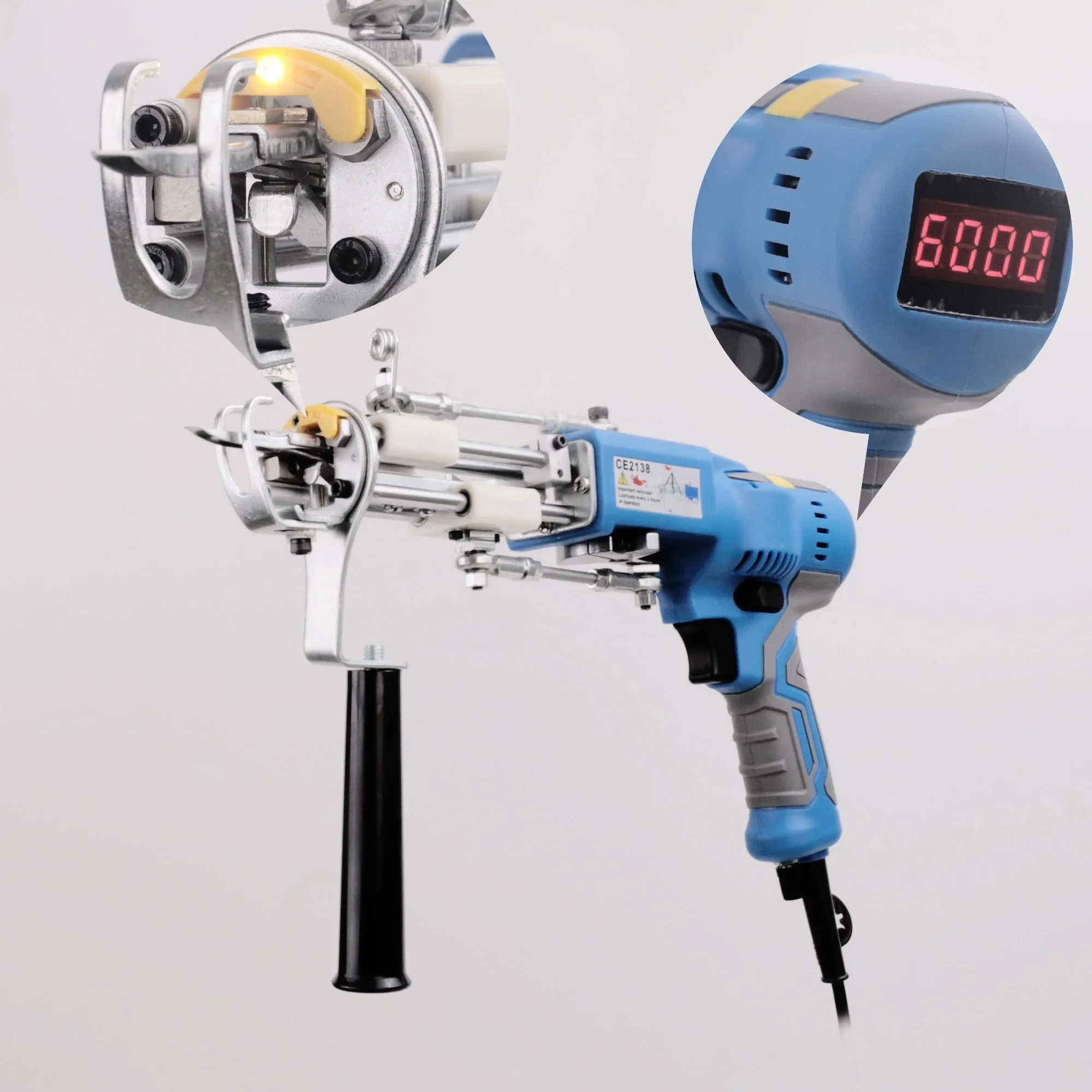 

【Best-selling】No Vibration Sensation Electric Cut Loop Pile Automatic Carpet Hand Rug 2 in 1 Duo Ak-v Tufting Machine with