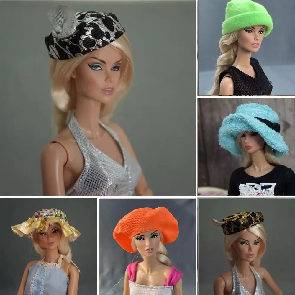 

Fashion Doll Sun Hat High Quality Multi-Styles Doll Accessories Fashion Knitted Hat 30cm Doll 1/6 Doll