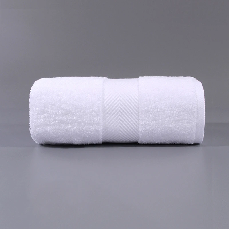 Organic Cotton Face Bath Towel Set for Children and Adults, Luxury, White, Grey, Thick, 70*140 cm, 40*70