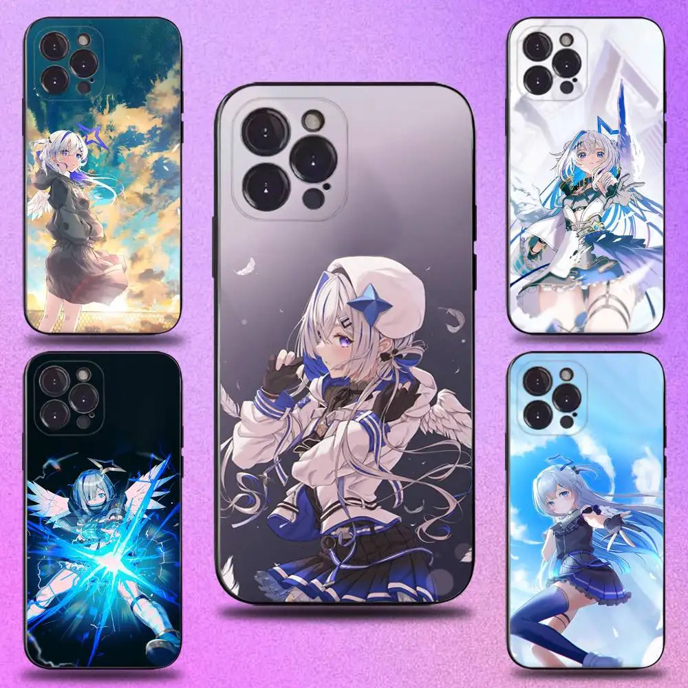 

Cartoon Amane K-Kanata Phone Case For iPhone 17,16,15,14,13,12,Pro,Max,Plus,E,SE4,Air,Mini Black Soft Cover