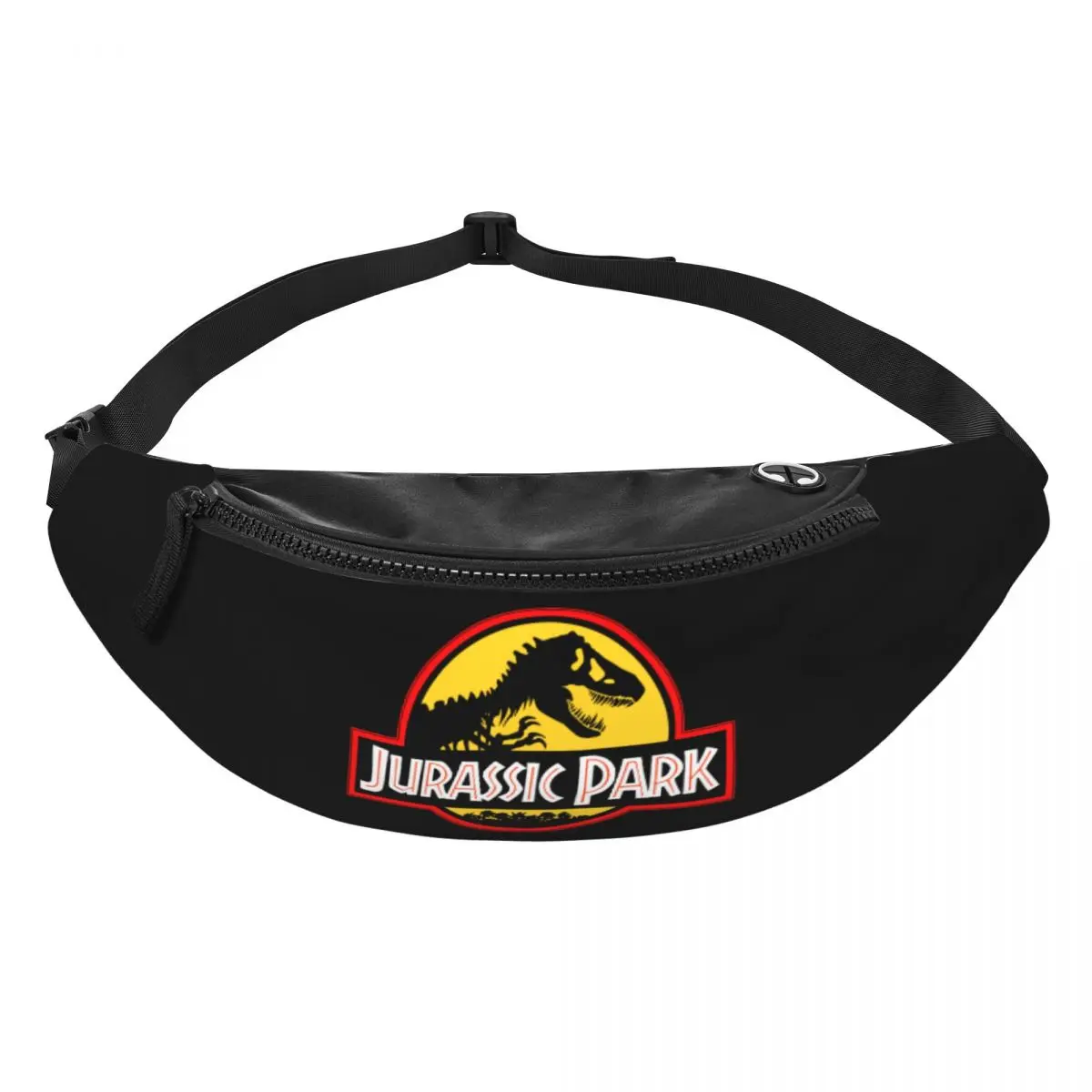 Fashion Jurassic Park Fanny Pack for Travel Hiking Men Women Giant Dinosaur Crossbody Waist Bag Phone Money Pouch