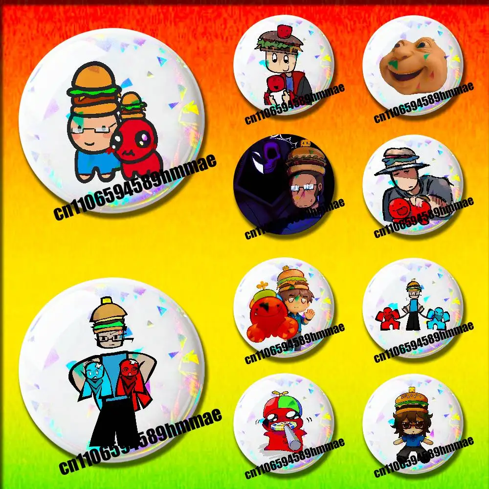 For Funny C00lkidd 007n7 Emblem Round Pins Insignia Badge Cover Ornament 75mm Cosplay Brooch Button
