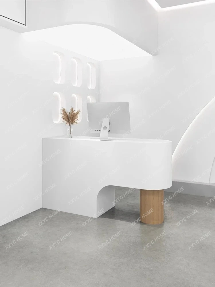 

XSimple Clothing Store Checkout Page Modern Beauty Salon Bar Counter Small Front Desk Reception Desk Paint Table