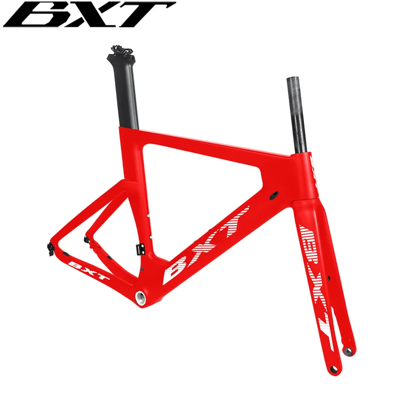 BXT-Carbon Road Bike Frameset, Disc Brake, Thru Axle, 12x142 BSA, 700x23c, Road Bicycle Frame, Racing Cycling