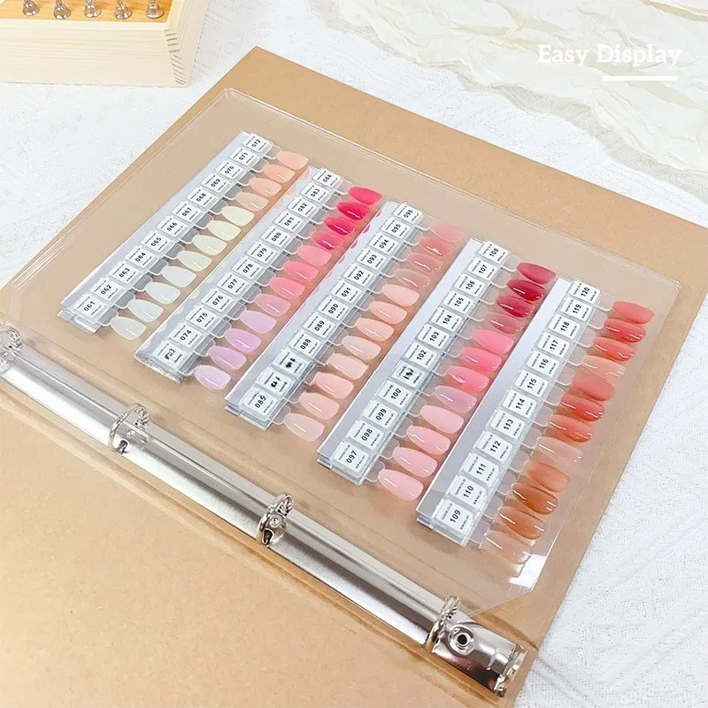 Ail لوحة ألوان المغناطيسي الاكريليك اللون عينة عرض مجلس بطاقة كتاب طلاء الأظافر الغراء عينة عرض أداة مسمار ارتداء نمط #5