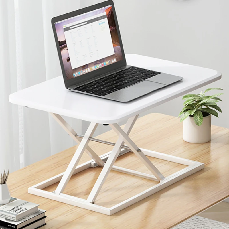 Lifting desktop work station vertical notebook desktop computer desk folding raised bracket home desk