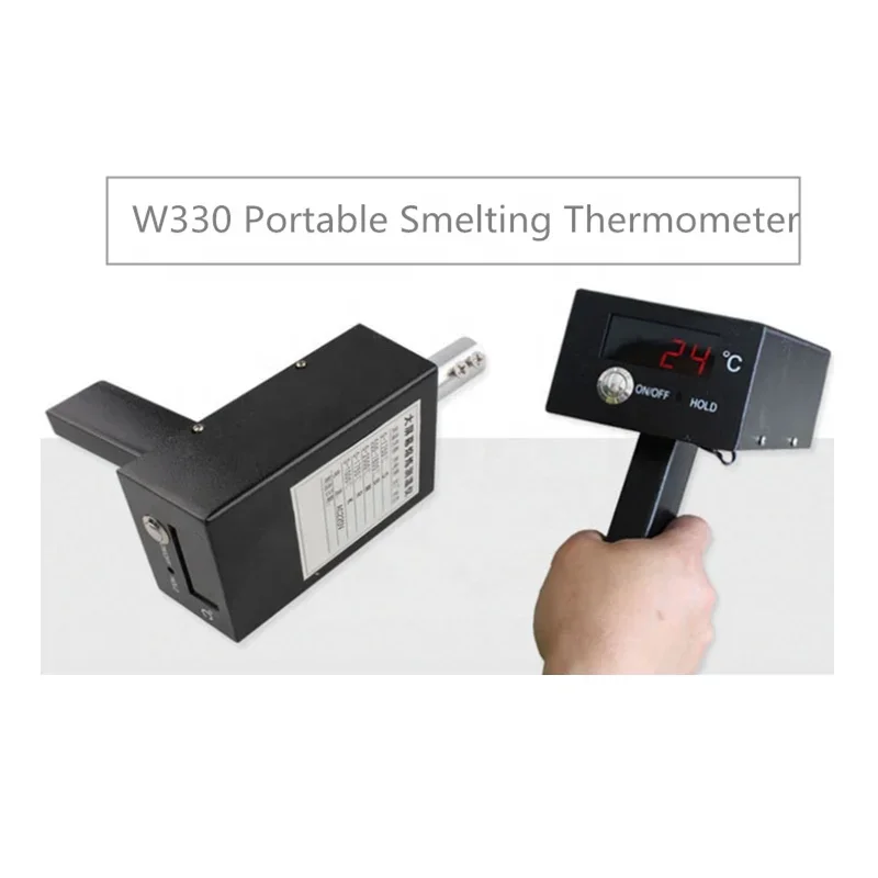 W330 type thermometer with immersion thermocouple for steel furnace