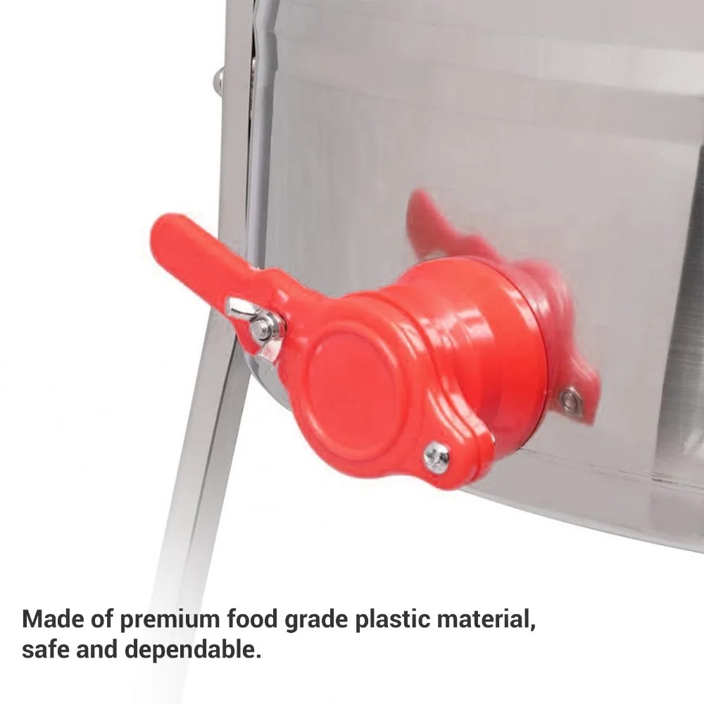 2pcs Bottom Outlet Honey Gate Leak Proof Design Plastic Honey Extractor Tap O Ring Seal Bee Processing Tap For Beekeepers
