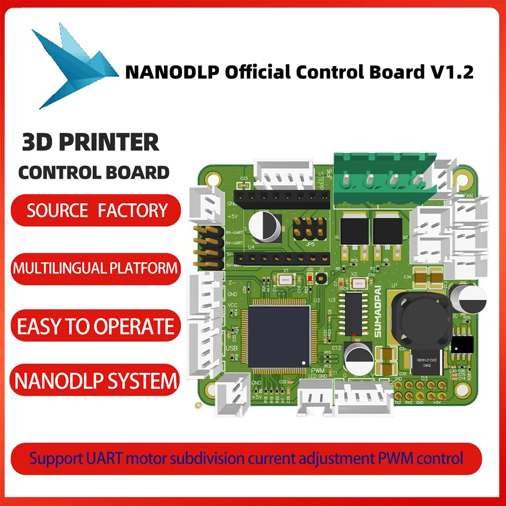 Drukarka 3D oficjalny kontroler NanoDLP UV405nm światłoczuła żywica DLP płyta sterowania LCD Raspberry Pi rozwiązanie TMC2226