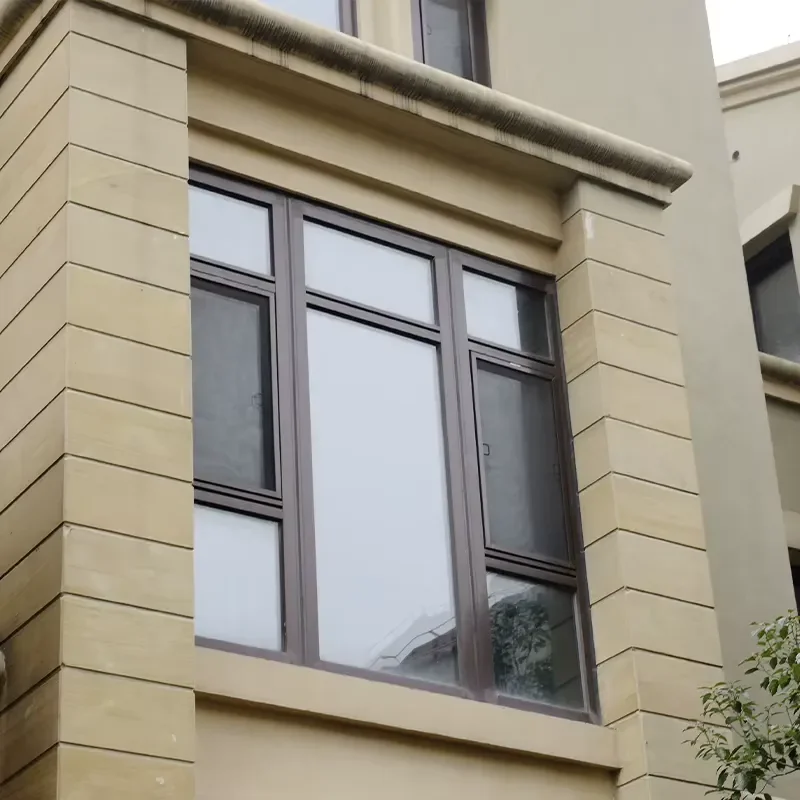 Modern Design Aluminum Composite Frame Casement Windows Soundproof Tilt Turn Swing Open Style Home Office Tempered