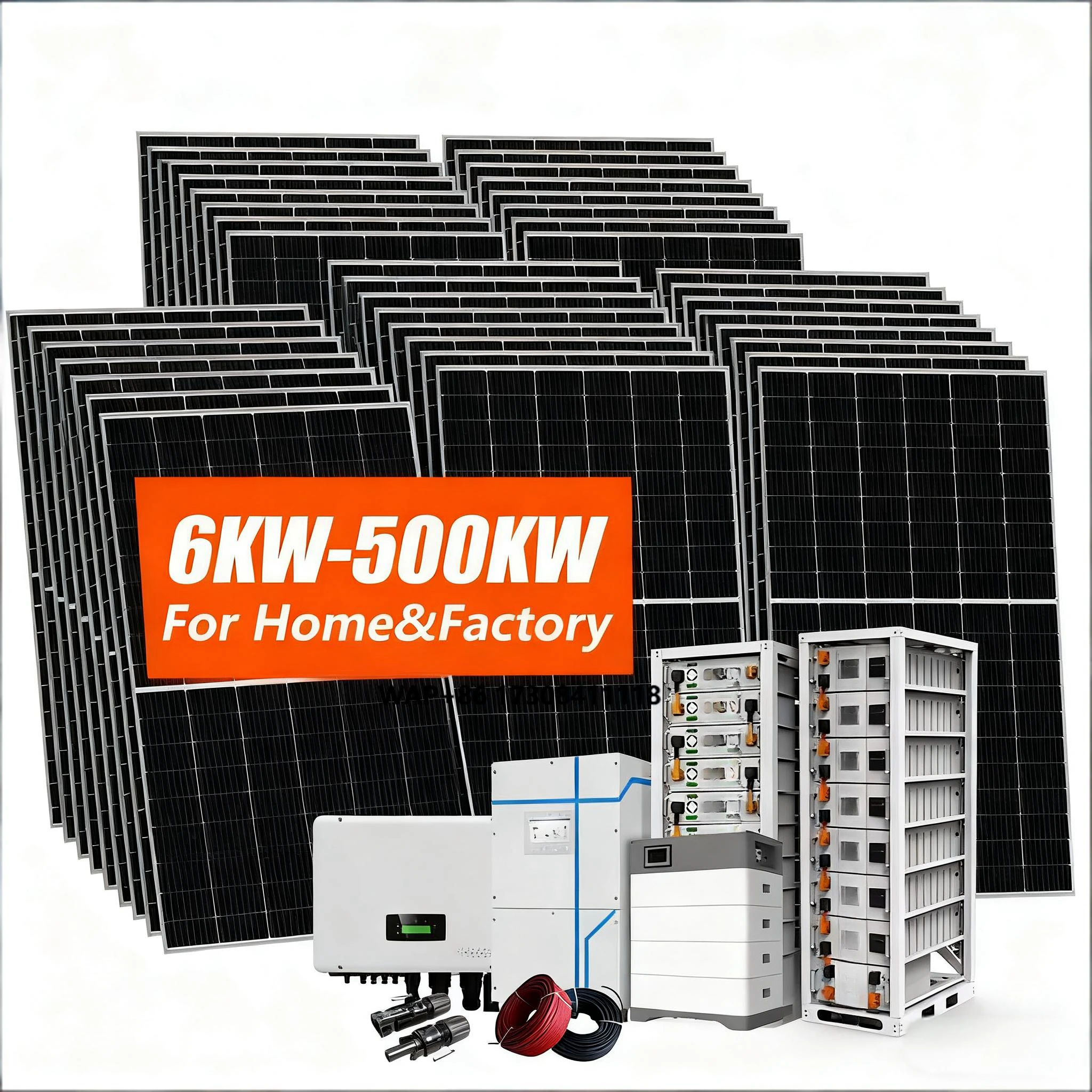 نظام شمسي كامل 20 كيلو وات 5 كيلو وات 10 كيلو وات 12 كيلو وات 15 كيلو وات نظام الطاقة الشمسية 20 كيلو وات هجين للاستخدام المنزلي #1