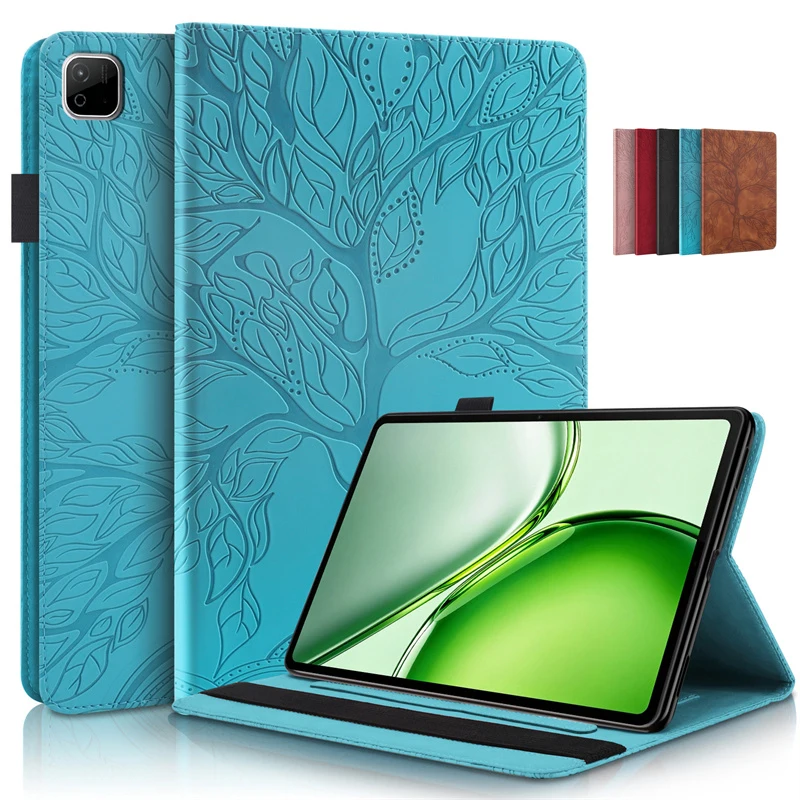 Tablet Cover For Honor Pad X9b Max 13 inch Case YAG-W09 Emboss Tree Wallet Stand Cover For Honor Pad X9 Max X9b Max Case 2026