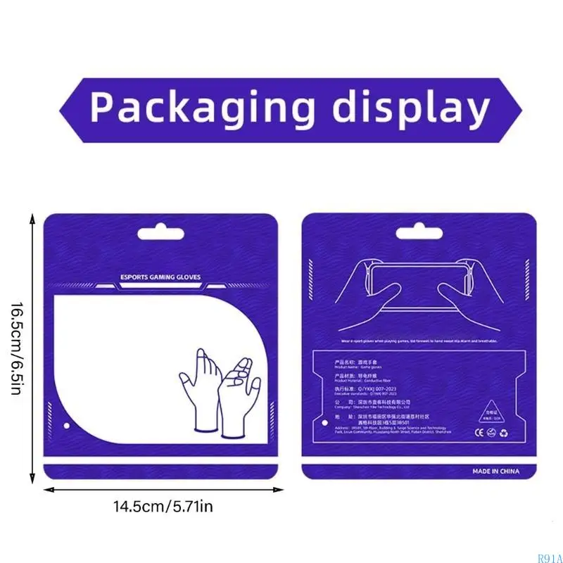 R91A شاشات اللمس ألعاب حراس الأصابع الأكمام مقاومة للسرقة للتحكم الدقيق 1 زوج