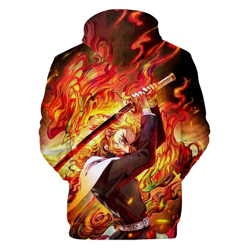 Sweatshirts 3d Printed Demon Slayer Kimetsu No Yaiba Cosplay Costume Hoodies Kids Novelty Unisex Autumn Winter Pullover