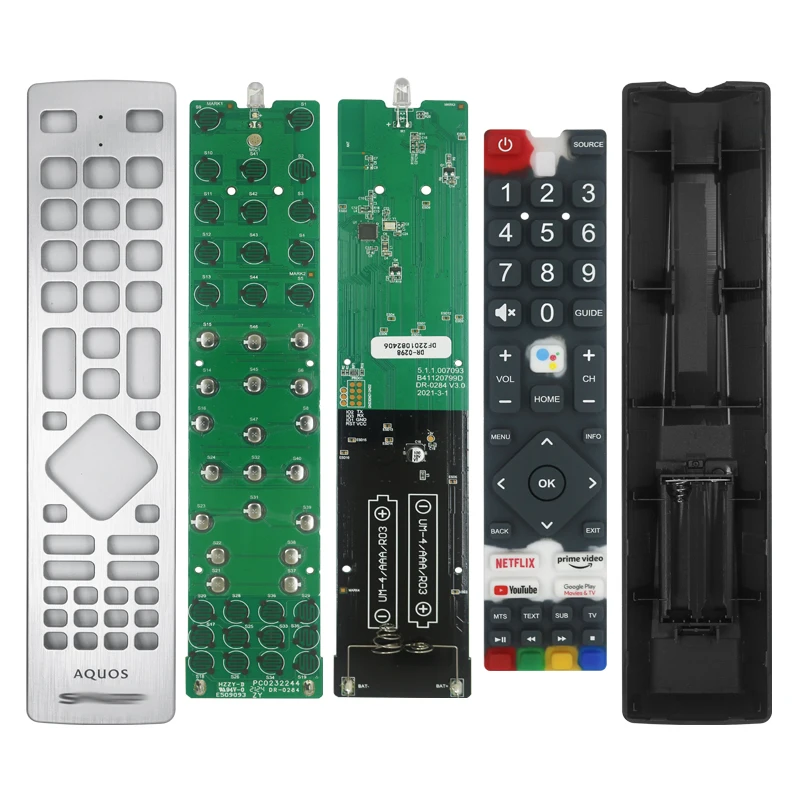 Originale SHWRMC0133 Sprachfernbedienung für Sharp Android TV Modelle 40BL2/3/4/5EA, 50BL2/3/4/5EA, 55BL2E