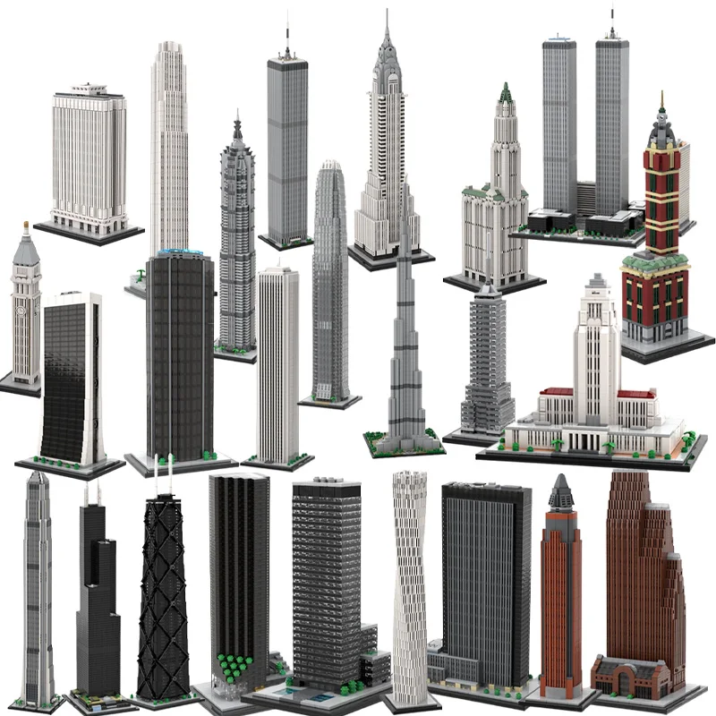 

MOC building block toy Skyscraper series model Creative assembly toy set Holiday gift suitable for all architecture enthusiasts