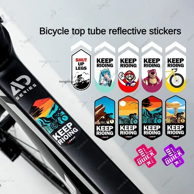 AliExpress Bicycle Stickers Reflective Stickers for Bicycle Frame Top Tube Decorative Road Bikes Mountain Bikes