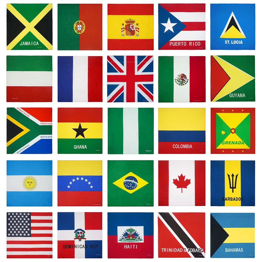 Pañuelo para la Cabeza con Bandera de Haití, Estados Unidos, Australia, Canadá, Jamaica, Sudáfrica, Máscara, Pulsera Hip Hop para Hombre y Ciclismo Diario