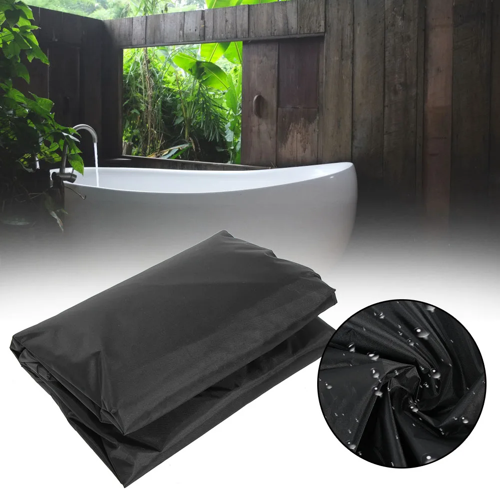 Square Rain Proof Hot Spring Cover Dust Proof Bathtub Protector Covers Home Outdoor All-Weather SPA Patio Anti-UV Device