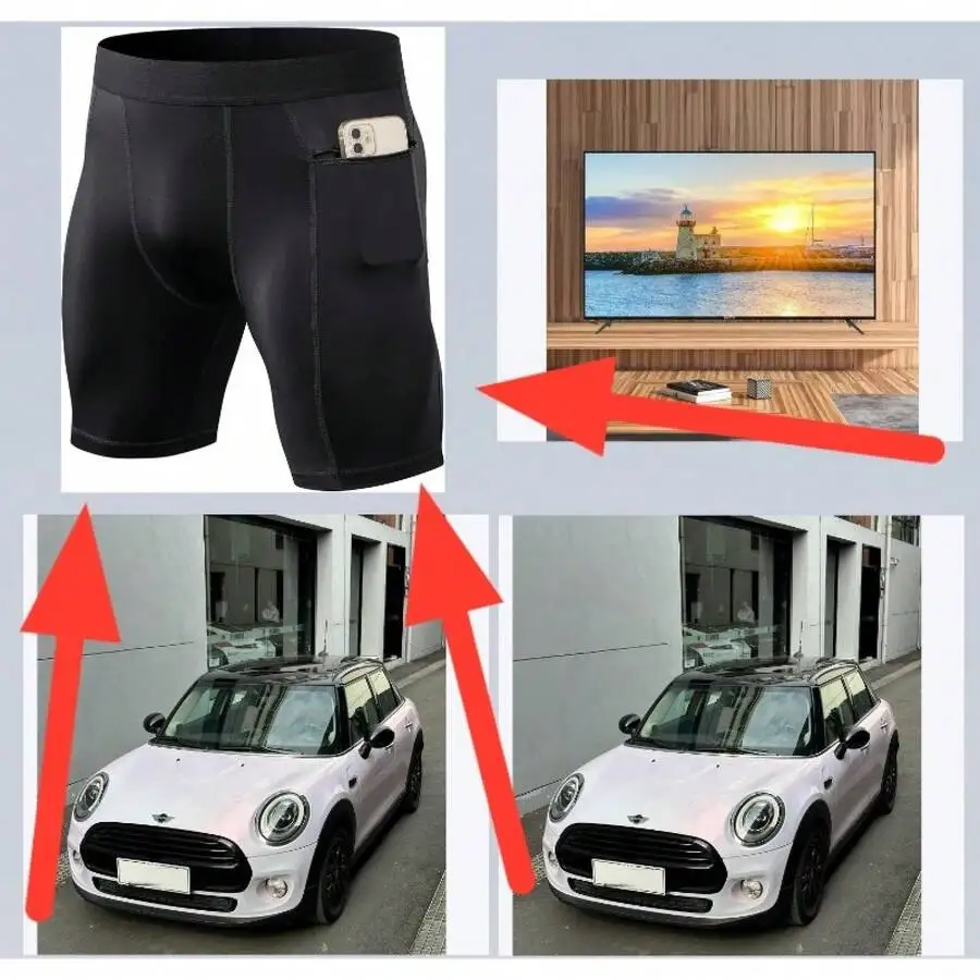 

Mens Compression Shorts With Zipper Pocket Running Workout Spandex Cooling Performance Underwear