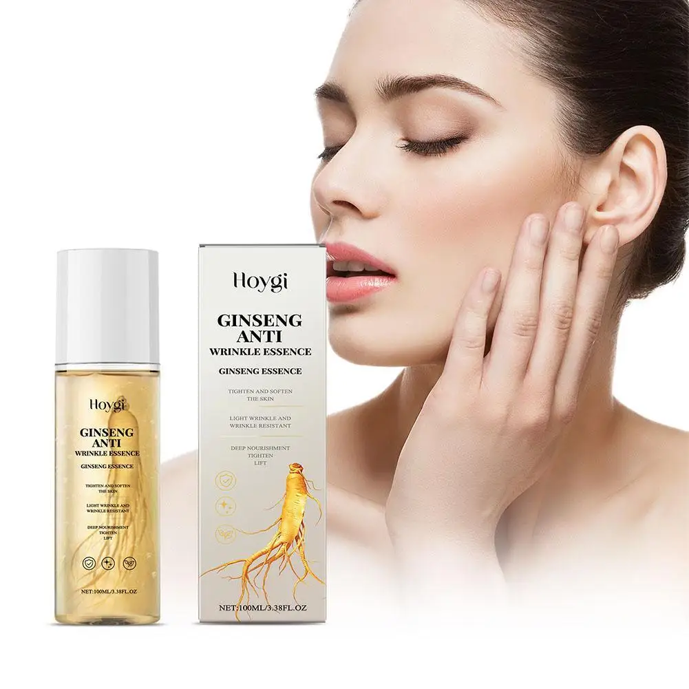 

Ginseng Face Essence Fade Fine Lines Firming Smoothing Pores Hyaluronic Acid Brightening Moisturizing Niacinamide Facial Serum