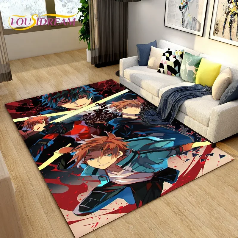 World Trigger Anime Cartoon  Area Rug,Carpet Rug for Living Room Bedroom Sofa Doormat Decoration, Kids Play Non-slip Floor Mat