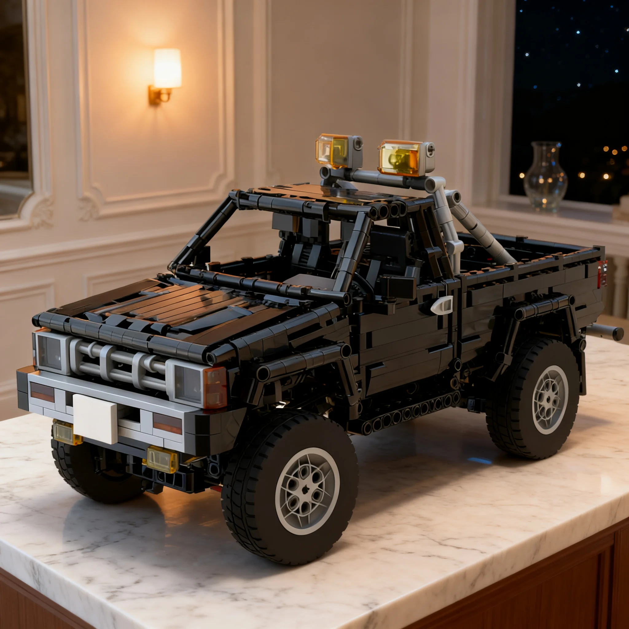 1432pcs MOC TOYOTA 4X4 Standard Bed SR5 Truck Cars Model Building Blocks Architecture Education Idea Brick Christmas Gift Toys