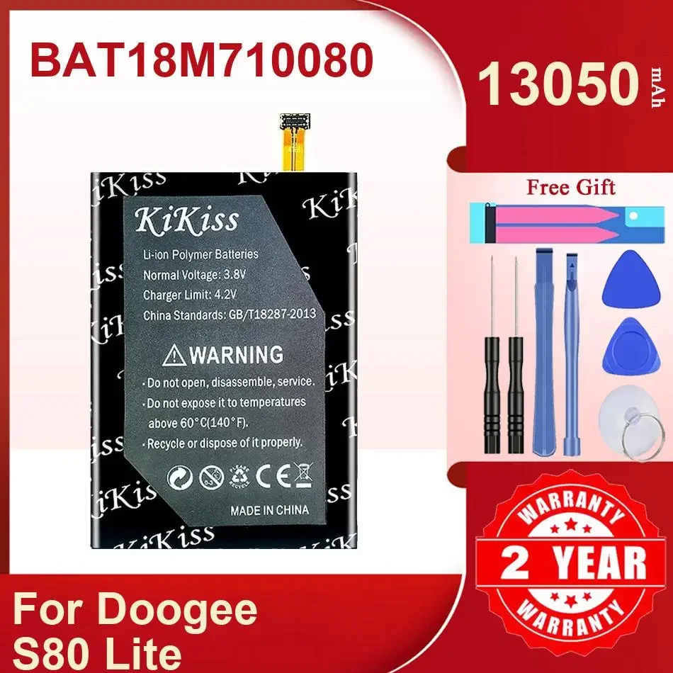 KiKiss Battery For Doogee S80 Lite,BAT18M710080,13050mAh