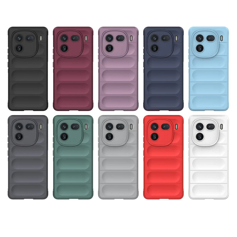 For vivo iQOO 12 Case for vivo iQOO 12 11 10 9T Cover Shockproof Coque Capa Para Silicon Rubber Funda Back Cover For iQOO 12 5G