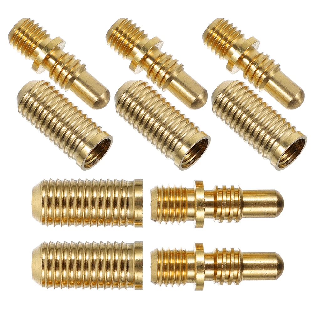 

5 Sets Billiard Cue Screw Interface Copper Joint Screws Extended Handle Repair Kit Pool Stick Hardware Easy Secure