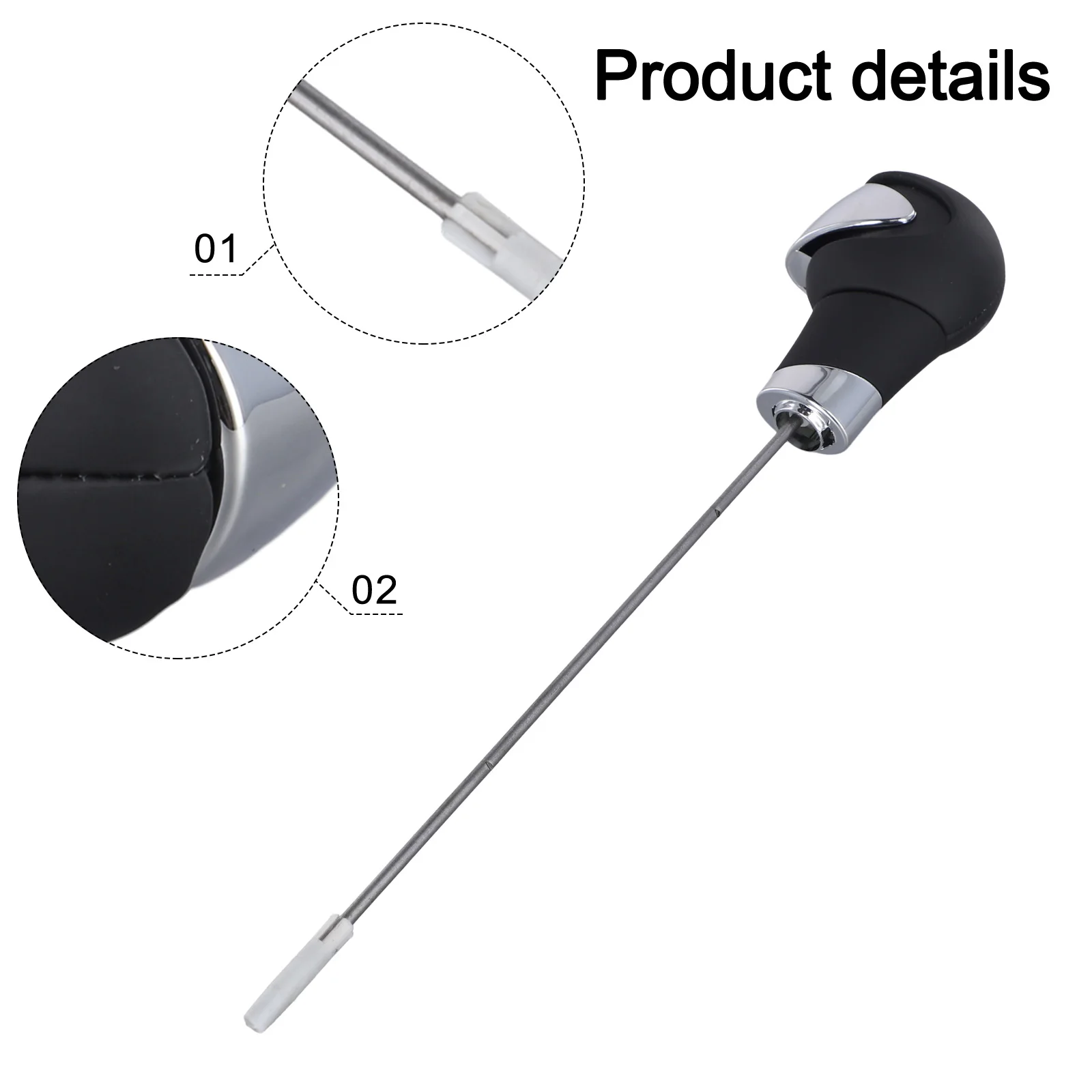 OEM Number Automatic Gear Shift Knob Car Shift Knob ABS+metal+leather Anti-corrosion Easy To Use No Deformation