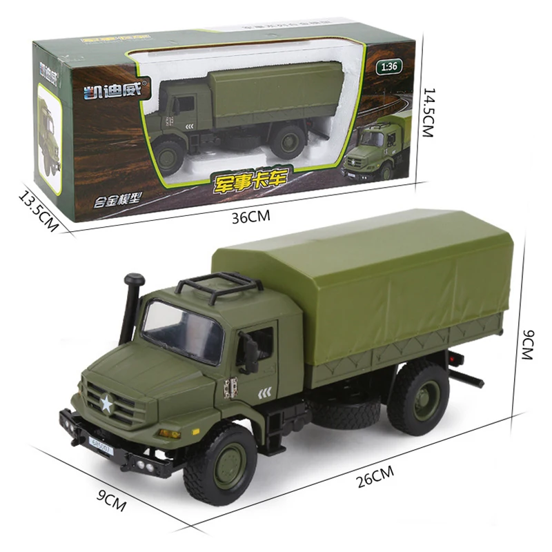 1:36 Toys Car Model Military Diecast Scale Toy Transport Vehicles Children Gift Remove Roof Collection Simulation Toys For Boys