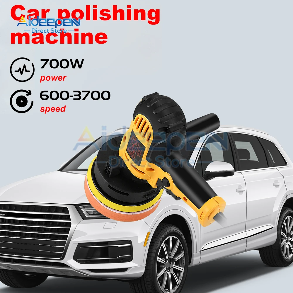 

6 in 1 Car Polishing Machine Waxing Machine Car Mounted Small Polishing Machine Adjustable Speed Electric Tools 110V 220V 700W