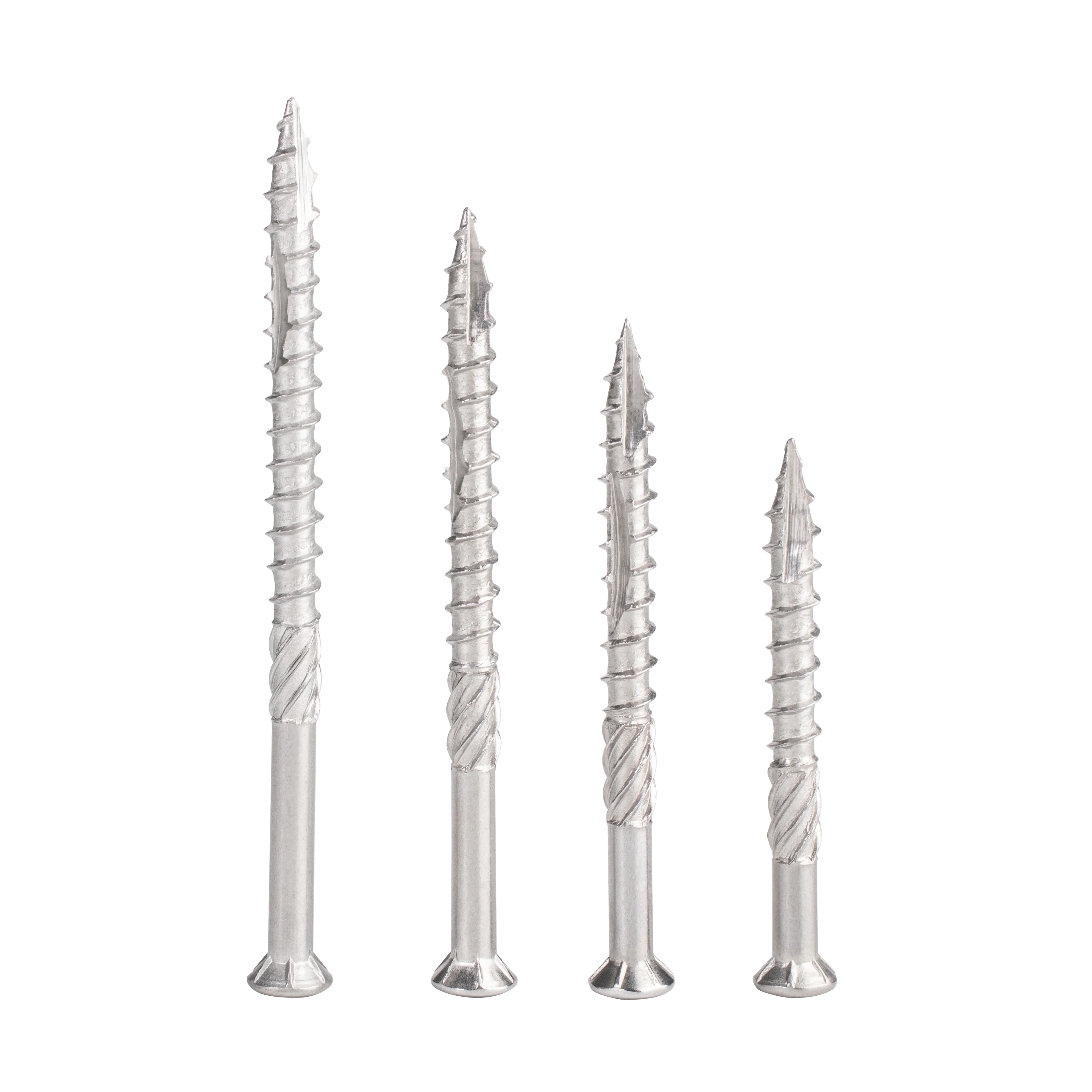 Selbstschneidendes Schraubenset aus Edelstahl, hochfeste selbstschneidende Schrauben, Holzschrauben, Flachkopf-T25-Torx-Antriebsdeckschrauben