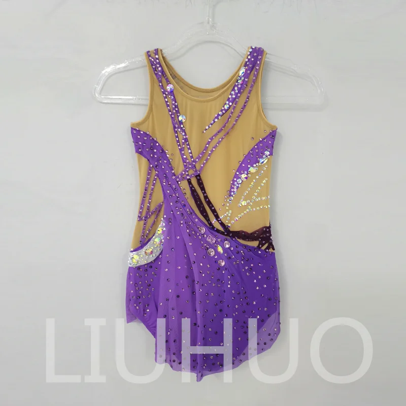 LIUHUO Rhythmic Gymnastics Leotard Competitive Cheerleading Performance For Children