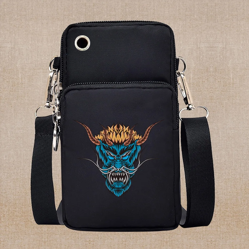 Universal Mobile Phone Bag for Samsung Monster Serie Pattern Coin Purse Arm Sports Earphone Bags Shoulder Shopping Coin Pouch