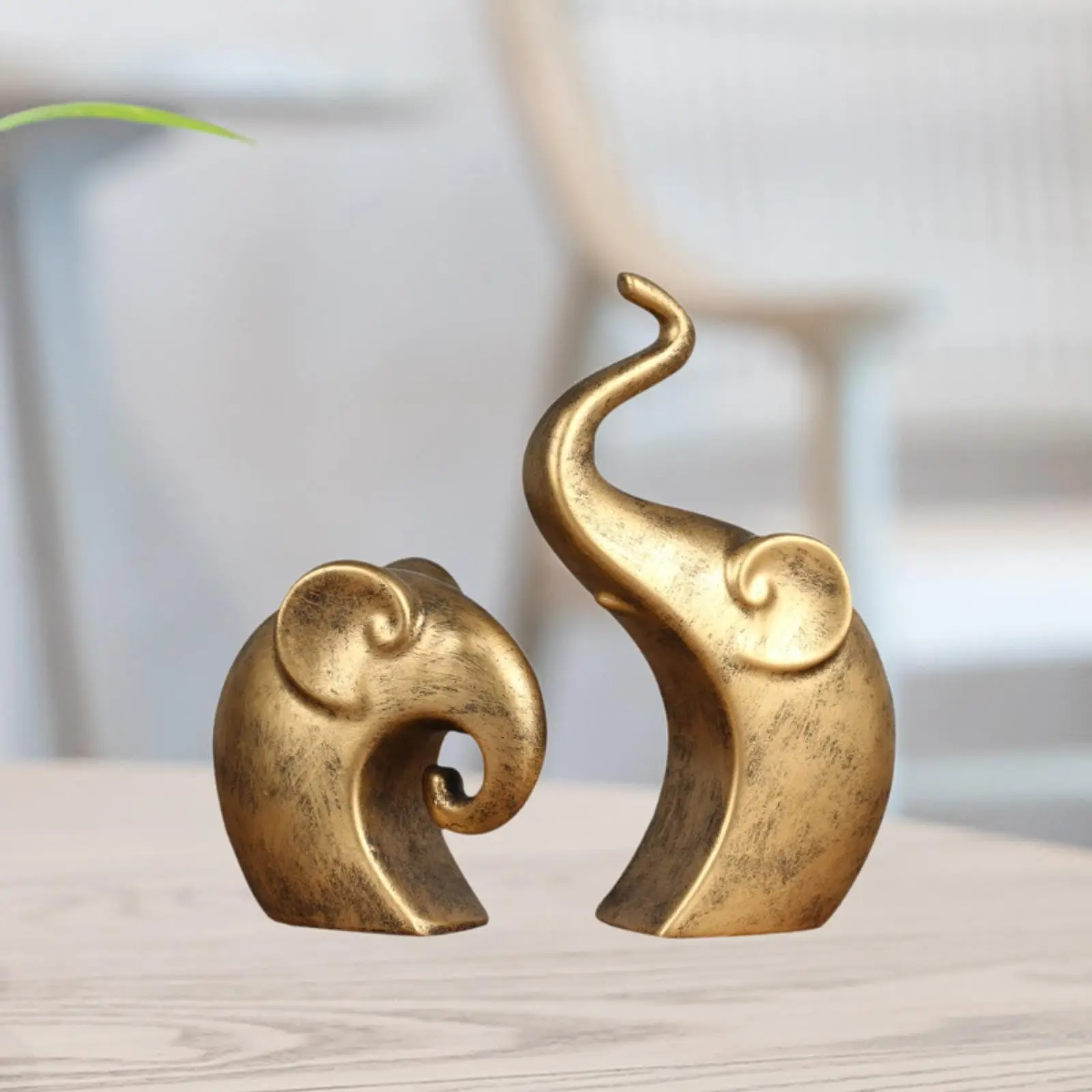 

2x статуи слонов, центральная часть стола, декор для ТВ-шкафа, украшение из смолы, скульптуры для кабинета, офисных шкафов, книжная полка