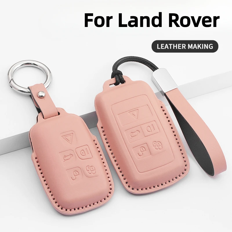 

Car Key Cover For Land Rover Sport Velar Evoque Freelander2 Jaguar XF XJ XJL XE PU Car Key Protector Shell Accessories