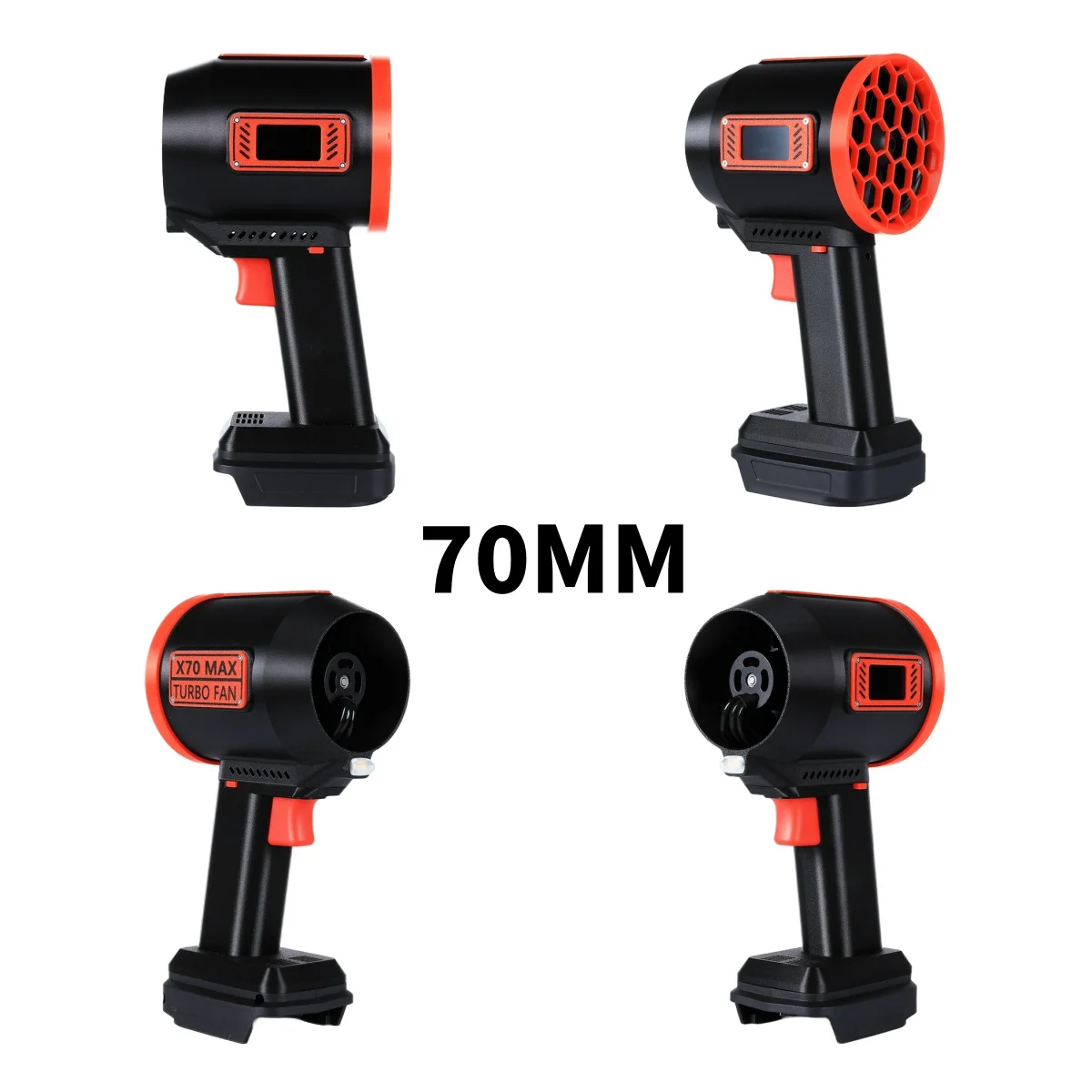 Soplador de aire eléctrico inalámbrico sin escobillas de 70MM/40MM, ventilador de chorro Turbo, soplador de hojas de mano, herramienta de soplado de polvo para Makita/Dewalt/Milwauke