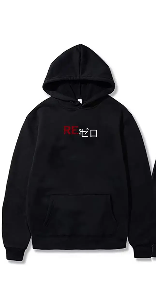 Anime Re:ZERO Starting Life in Another World Hoodie Subaru Natsuki Graphic Sweatshirt Men's Women's Fashion Oversized Streetwear