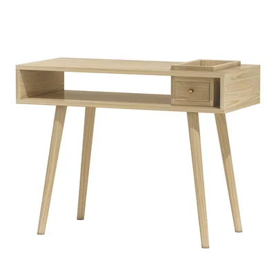 Profesjonalny zestaw mebli do salonu kosmetycznego: drewniane krzesło, stół do manicure, wyposażenie do salonu, wyprzedaż.