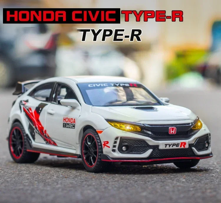 1:32 HONDA CIVIC TYPE-R Limited Edition Diecasts Toy Vehicles Metal Car Model Collection Car Toys For Children Gift A108