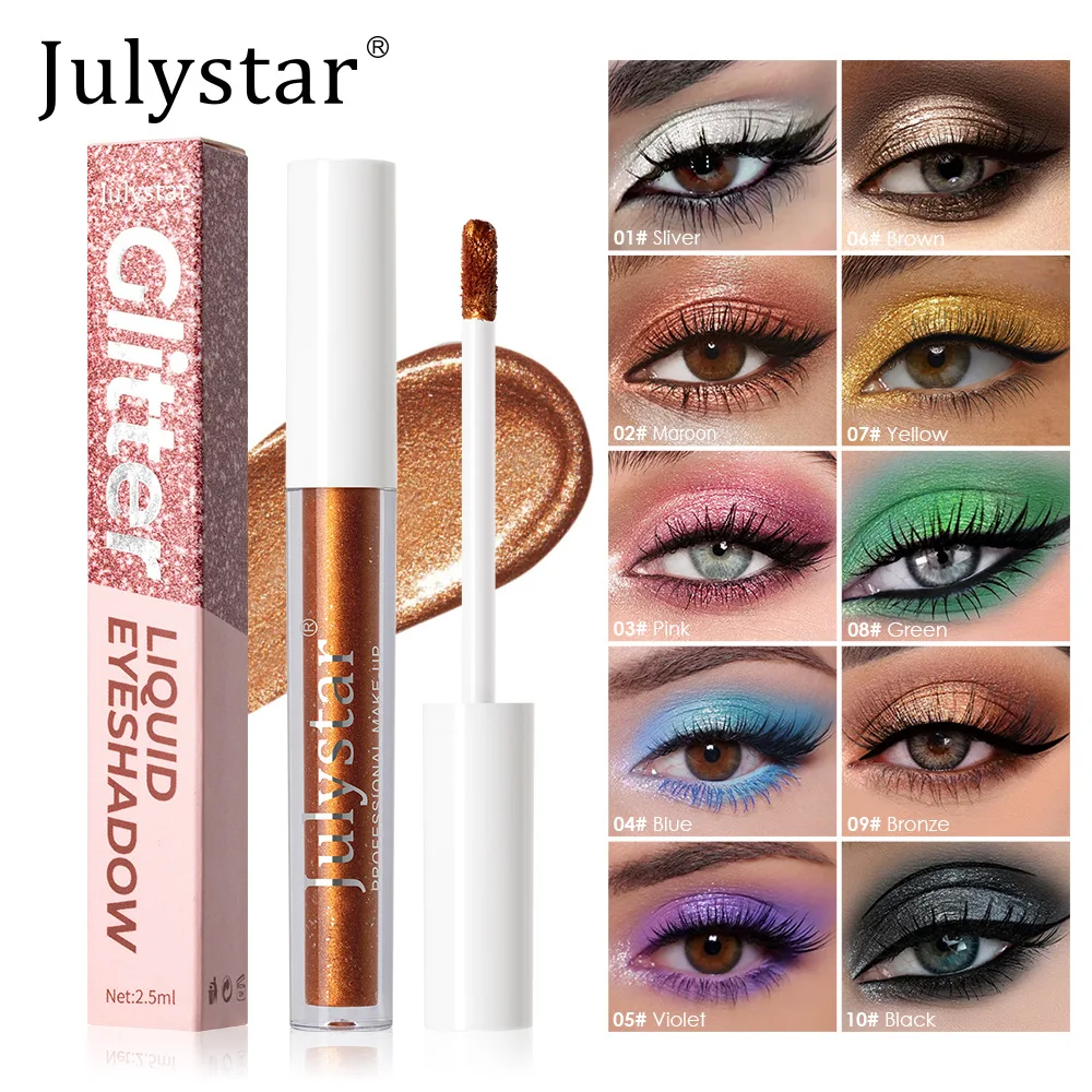cross-border-makeup-metal-10-color-liquid-eyeshadow-multi-color-waterproof-and-long-lasting-suitable-for-stage-makeup-halloween
