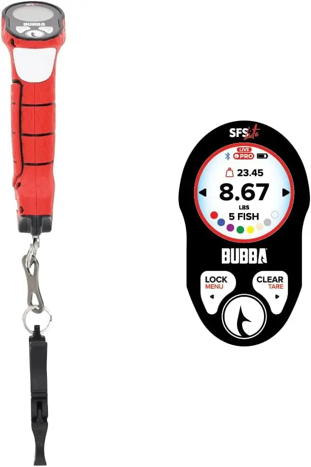 

Smart Fishing Scale with Bluetooth App, LED Display, 60lb Capacity for Tournament Anglers