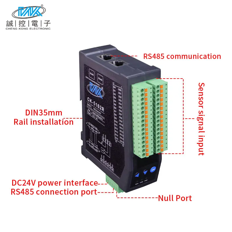 CK-5162R 16-Channel Ethernet Remote I/O Module RS485 PLC Expansion for CNC Applications with Analog & Digital Input/Output