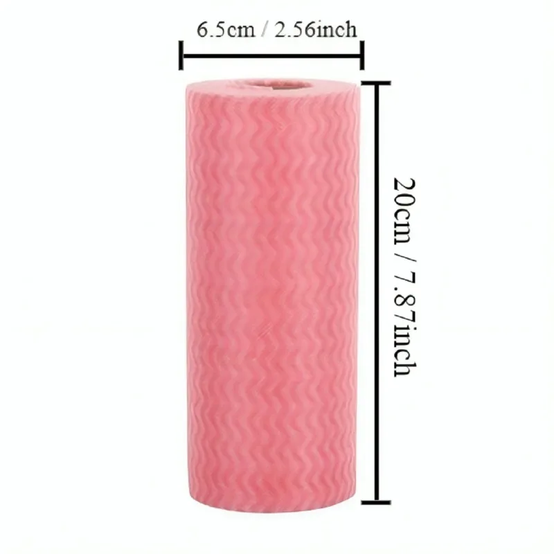 1/3Rolls Disposable Kitchen Cloth Roll Household Bathroom Cleaning Cloth Non Woven Fabric Can Be Washed Dry Wet Cleaning Tool