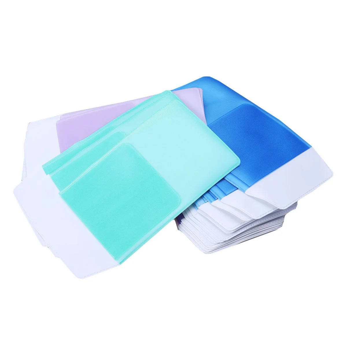 10 Pcs Chic Pen Pouch Fall-proof Pocket Assorted Color Storage Bag Inserted for Daily Use