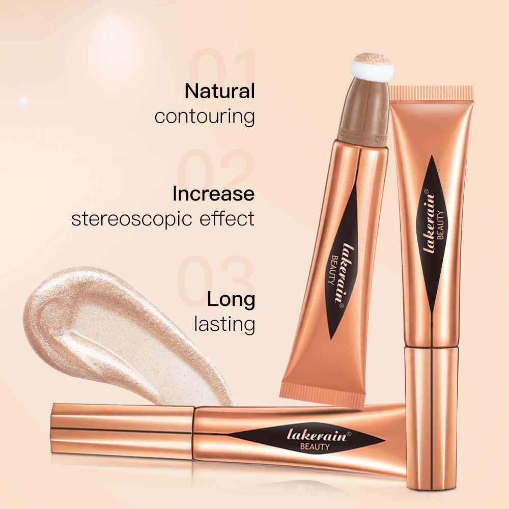 متعددة الاستخدام عصا برونزي أحمر الخدود الجمال تمييز أحمر الخدود السائل الوجه برونزي الطبيعي الكنتوري عصا قضيب ماكياج #4