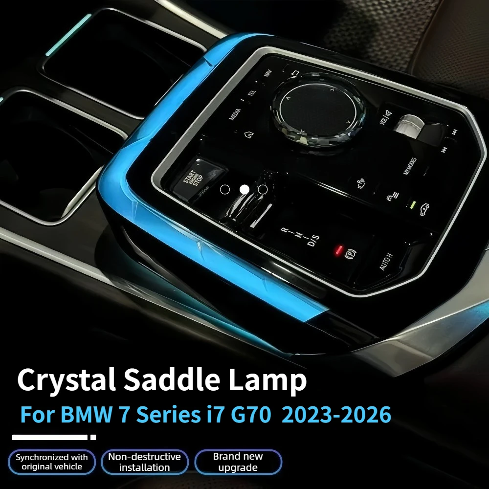 

Crystal Center Console Saddle Ambient Lighting Interior Moulding for BMW 4 7 5 3 Series G20 G22 G42 G12 G70 G60 G68 Saddle Light