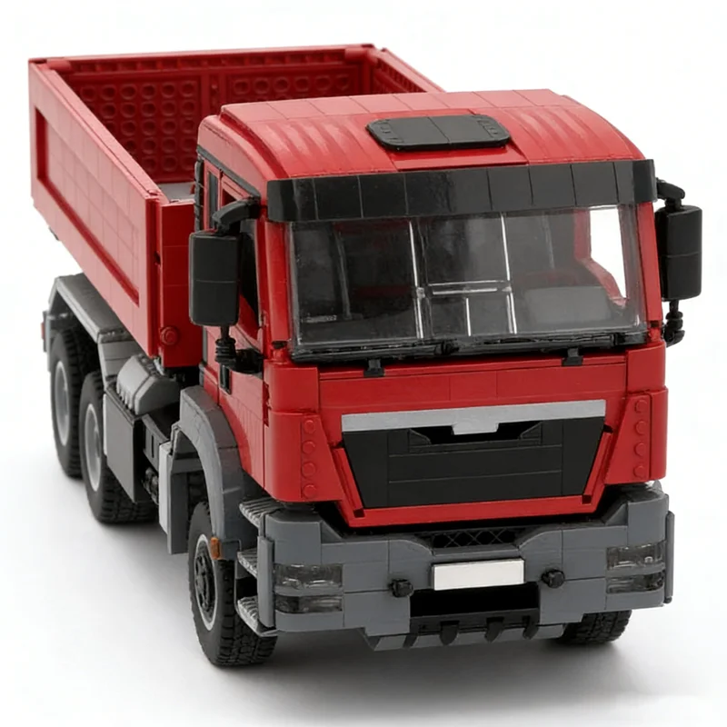 2915pcs MOC MAN TGS Threeside Tipper Truck Technical Model Building Blocks Architecture Christmas Gift Toys Creative Education